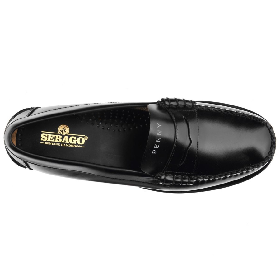 Classic Dan Tag-Black & White Penny Sebago Australia