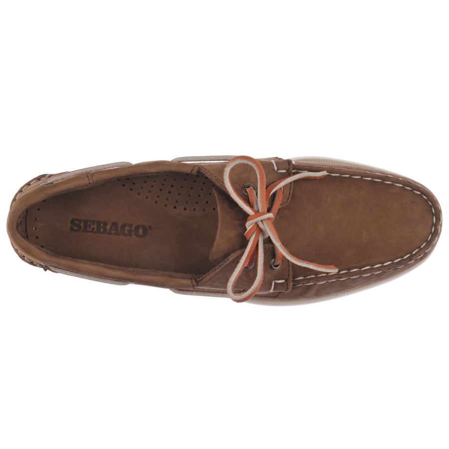 Docksides Portland Nubuk-Dark Brown Sebago Australia