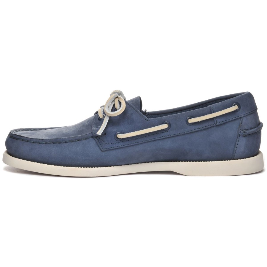 Docksides Portland Nubuk-Navy Blue Sebago Australia
