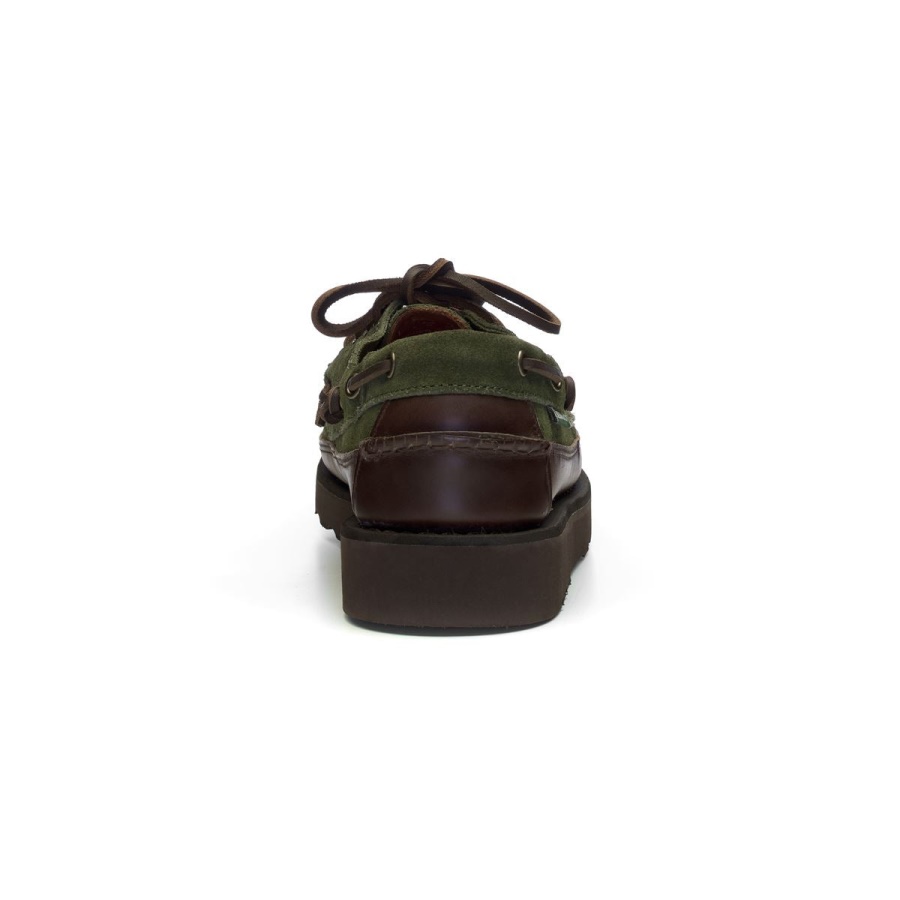 Keuka Lea Canoe Moc-Dark Brown & Forest Green Sebago Australia