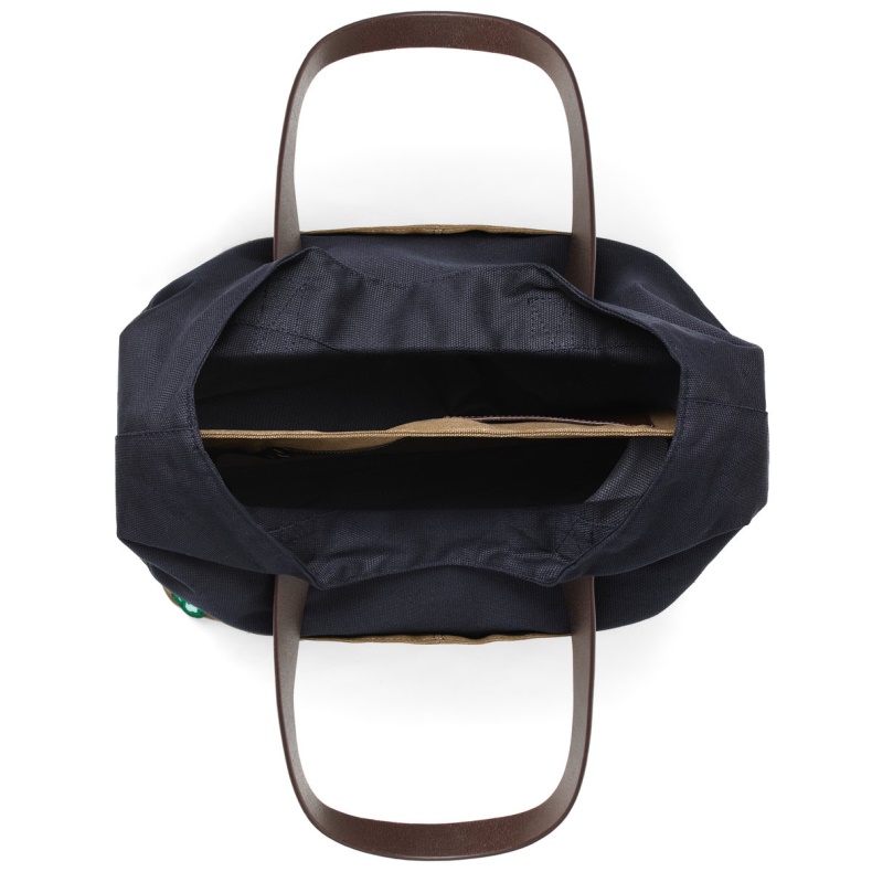 Pemaquid Canvas Tote Bag Sebago Australia Blue-Brown