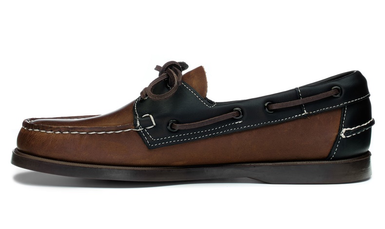 Portland Lea Oil Leather Brown-DkBrown Sebago Australia
