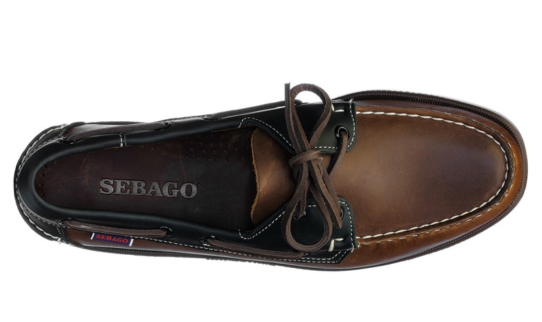 Portland Lea Oil Leather Brown-DkBrown Sebago Australia