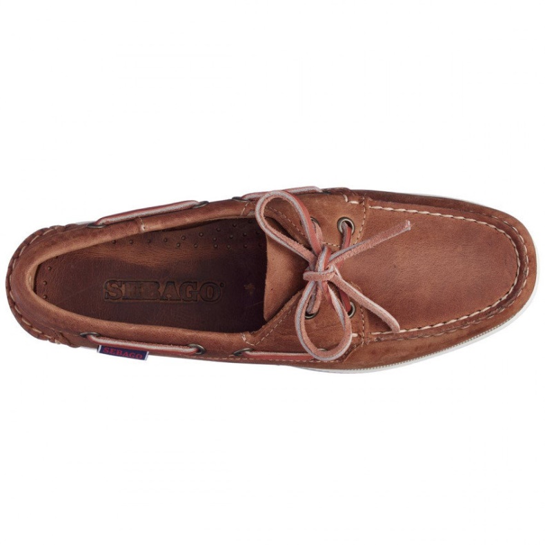Sebago Australia Brown Tan Dockside Portland Leather Boat Shoe