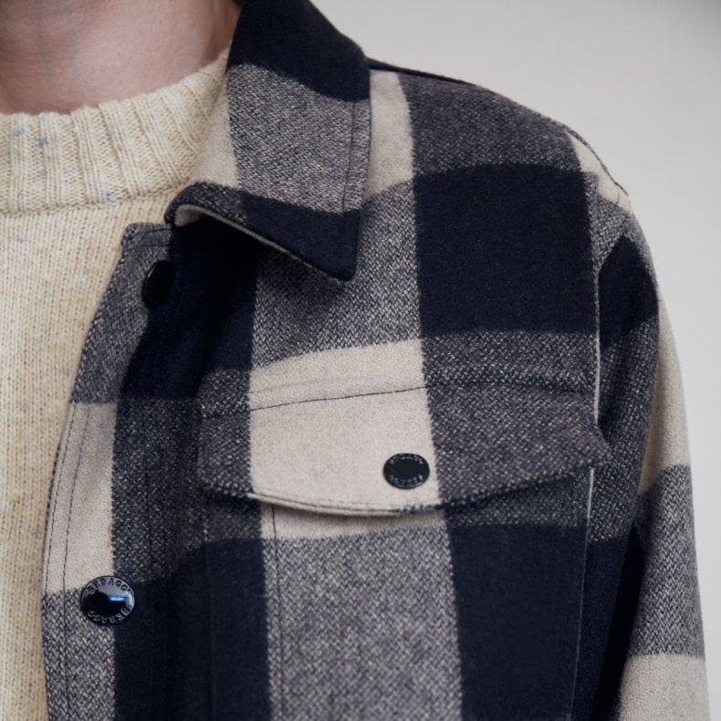 Sebago Australia Check White Natural-Black Aroostook