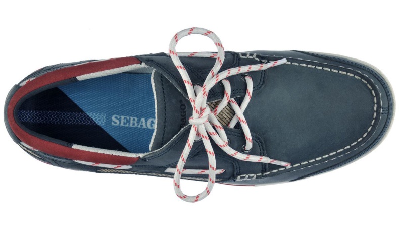 Triton Leather Boat Shoe Blue Navy Sebago Australia