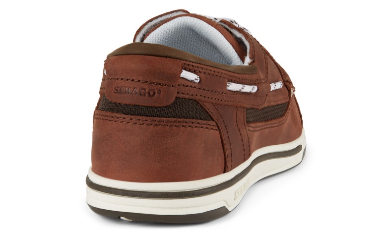 Triton Leather Boat Shoe Sebago Australia Brown-Dk Brown