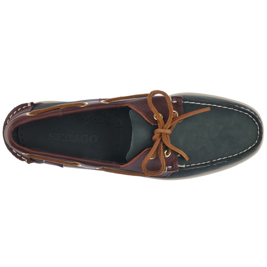 Portland Spinnaker-Navy Blue & Dark Brown Sebago Australia
