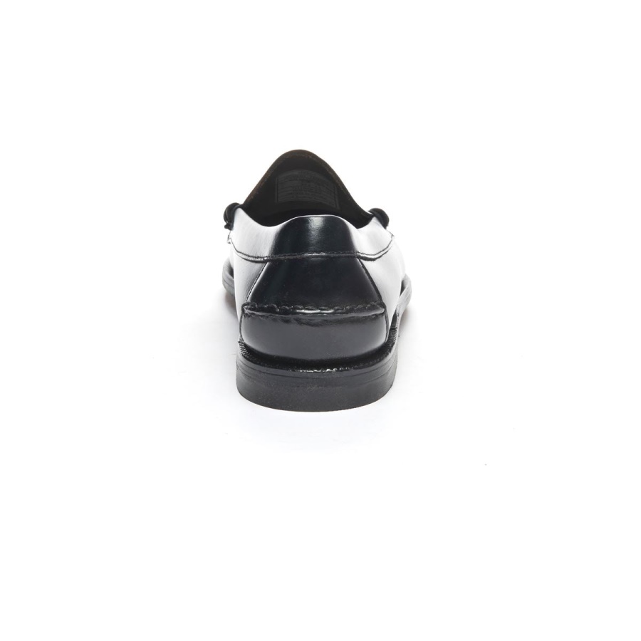 Sebago Australia Classic Dan Tag Woman-Black & White Penny