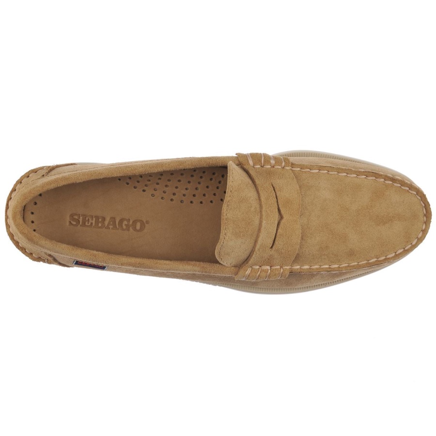 Sebago Australia Dan Boat Roughout-Camel