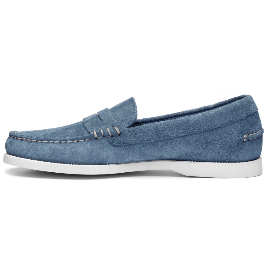 Sebago Australia Dan Boat Roughout-Indigo