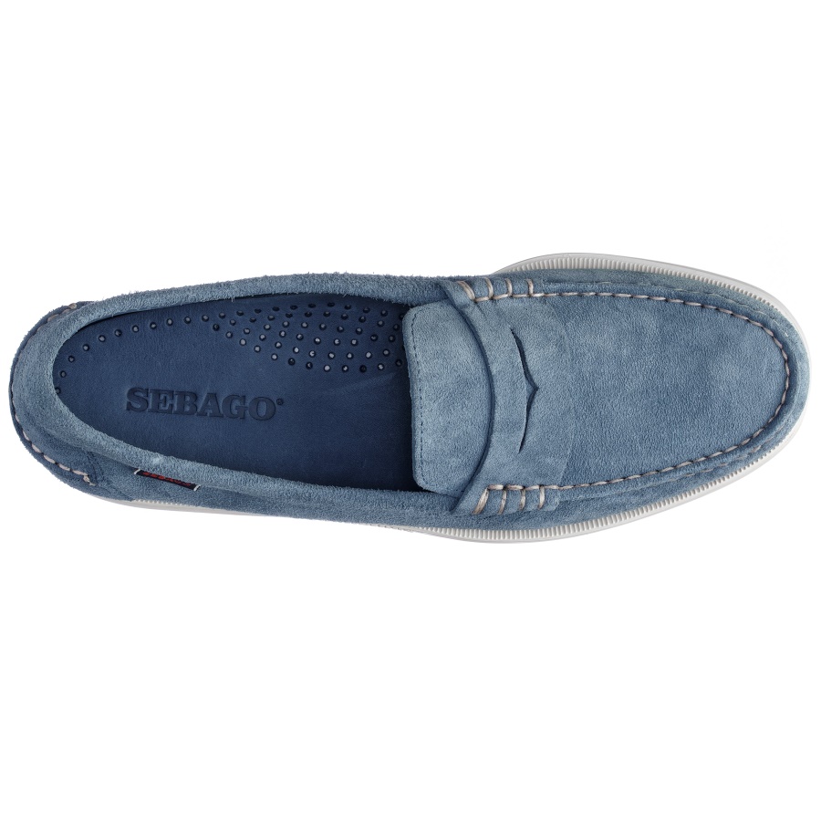 Sebago Australia Dan Boat Roughout-Indigo