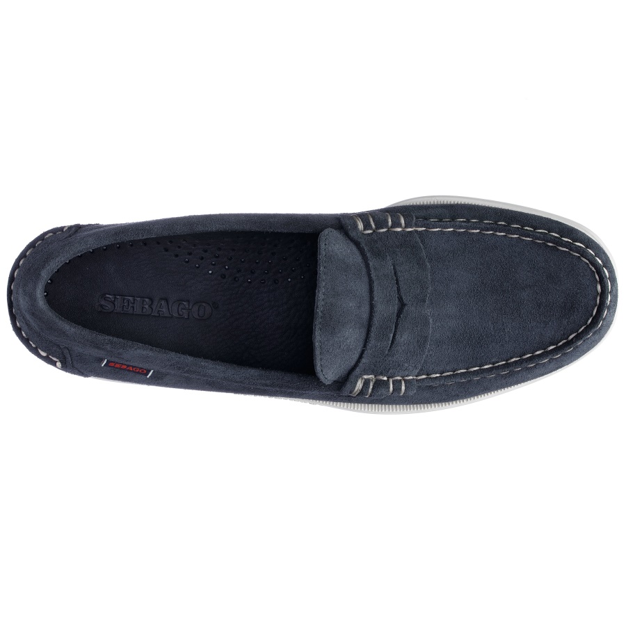 Sebago Australia Dan Boat Roughout-Navy Blue
