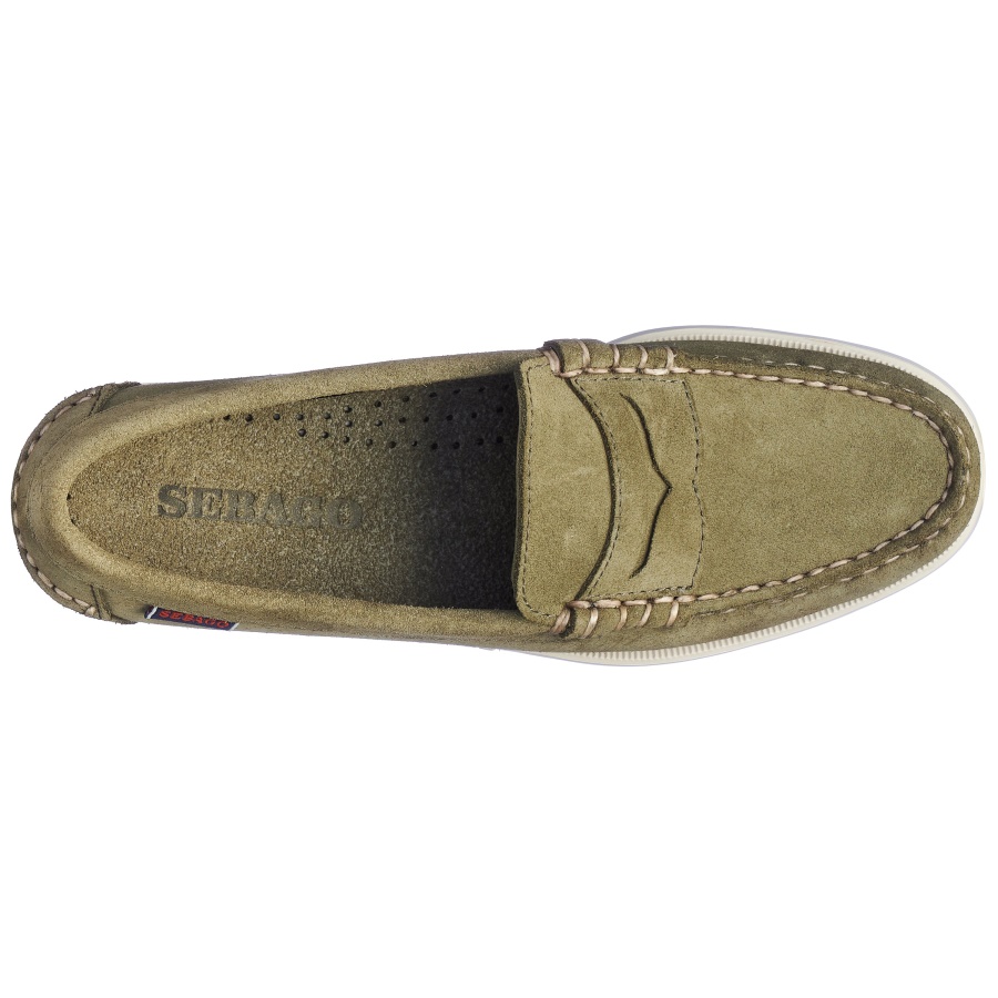 Sebago Australia Dan Boat Roughout Woman-Forest Green