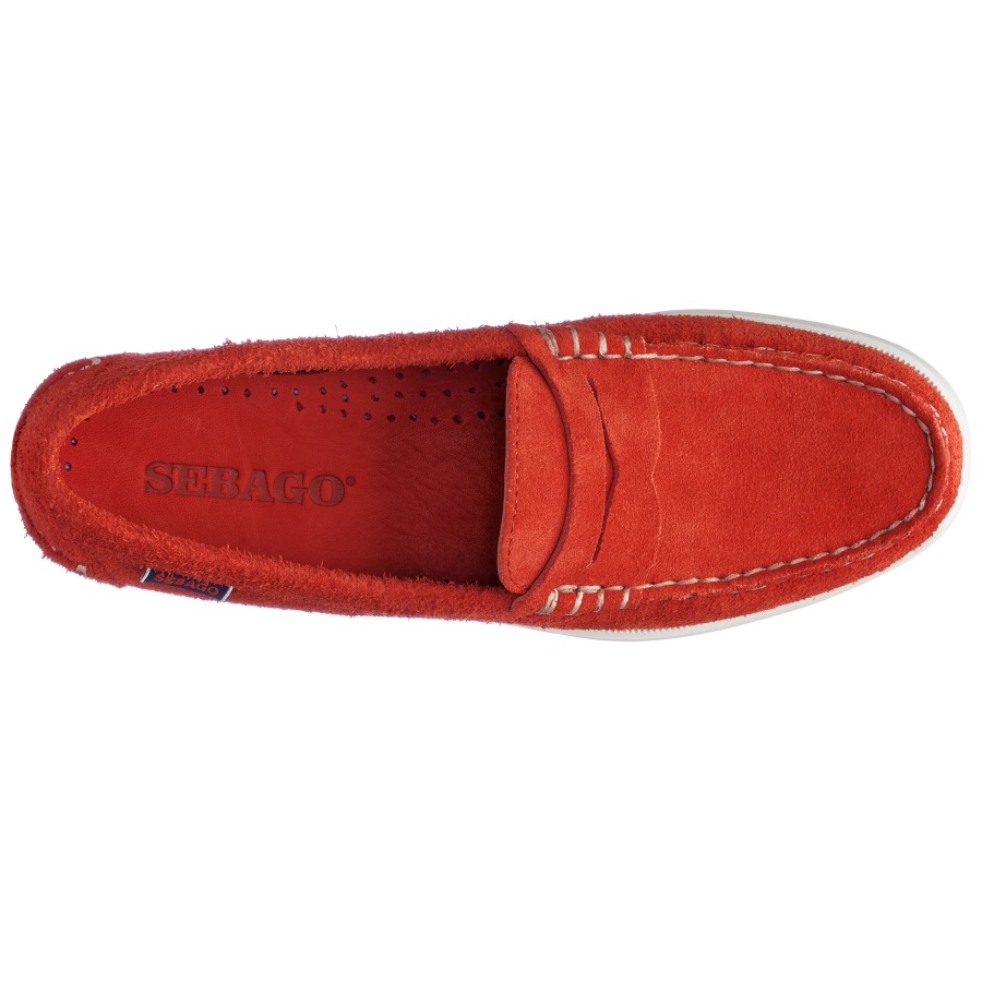 Sebago Australia Dan Boat Roughout Woman-Red