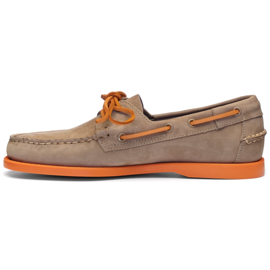 Sebago Australia Docksides Portland Nubuk-Taupe & Orange