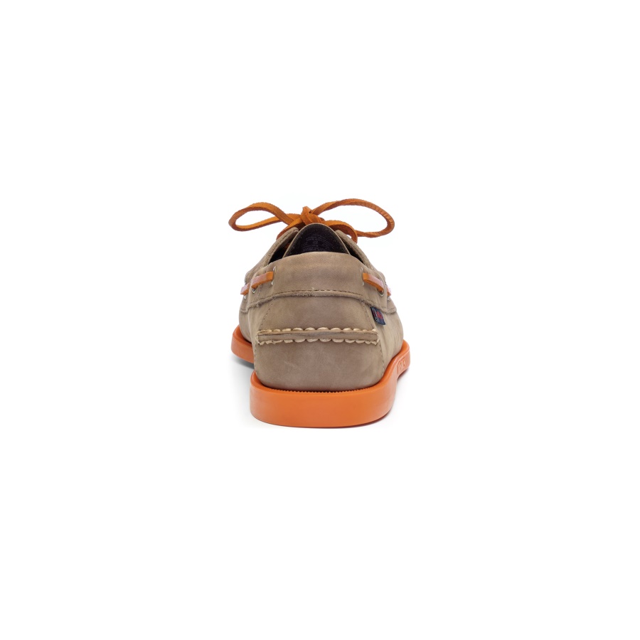 Sebago Australia Docksides Portland Nubuk-Taupe & Orange