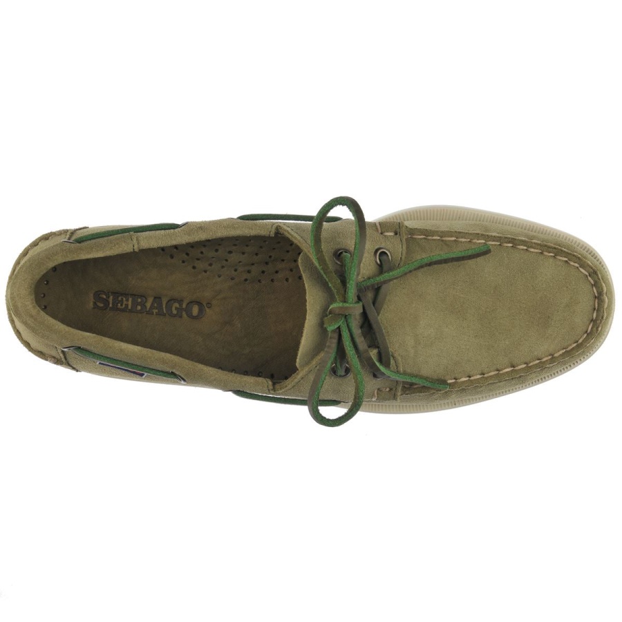 Sebago Australia Portland Roughout-Forest Green