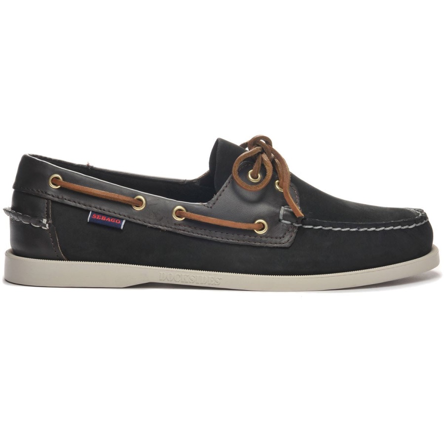 Sebago Australia Portland Spinnaker Nbk Fgl-Black & Dark Brown