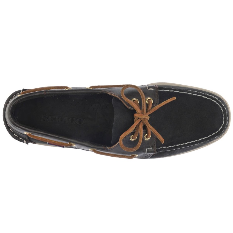 Sebago Australia Portland Spinnaker Nbk Fgl-Black & Dark Brown