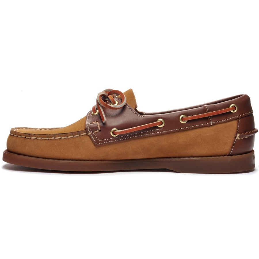 Sebago Australia Portland Spinnaker Nbk Fgl-Tan & Dark Brown