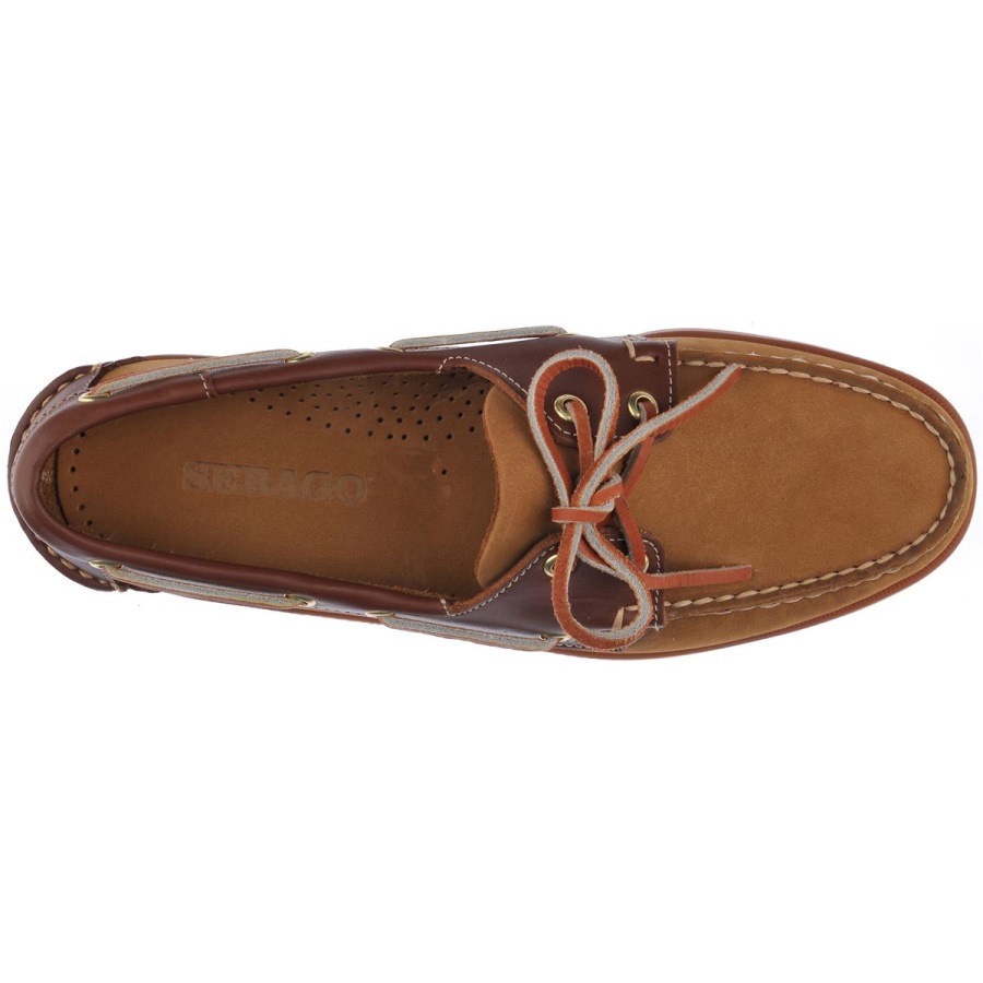 Sebago Australia Portland Spinnaker Nbk Fgl-Tan & Dark Brown