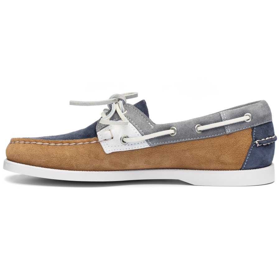 Sebago Australia Rossisland Jib-Cognac & Denim & Slate & White