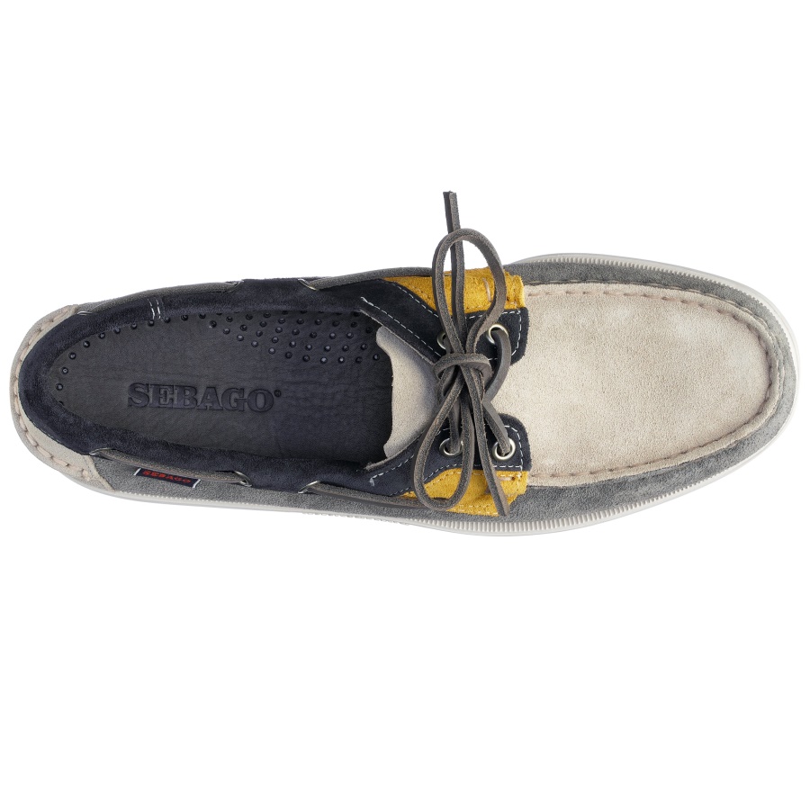 Sebago Australia Rossisland Jib-Grey & Taupe & Navy Blue & Mustard