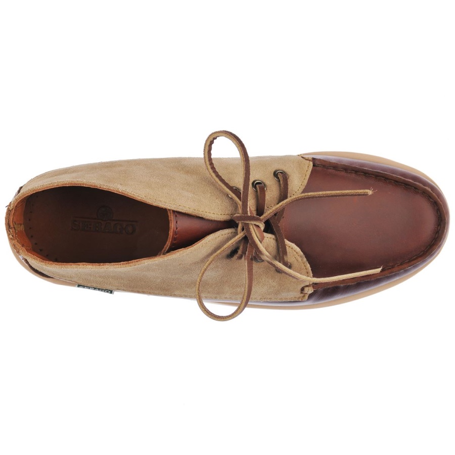 Tatanka Eva Waxy Suede-Brown & Camel Sebago Australia