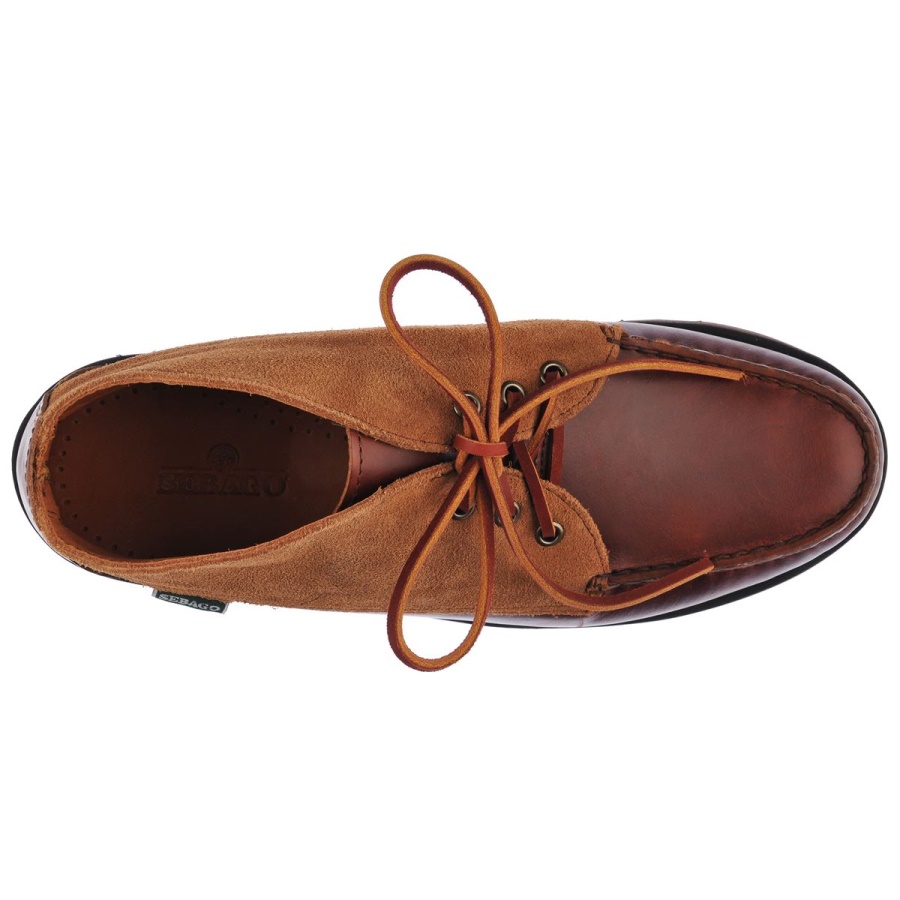 Tatanka Eva Waxy Suede-Brown & Cognac Sebago Australia